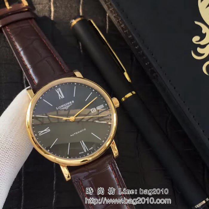 LONGINES浪琴 商務正裝 全自動機械 男士腕表 WSS0227